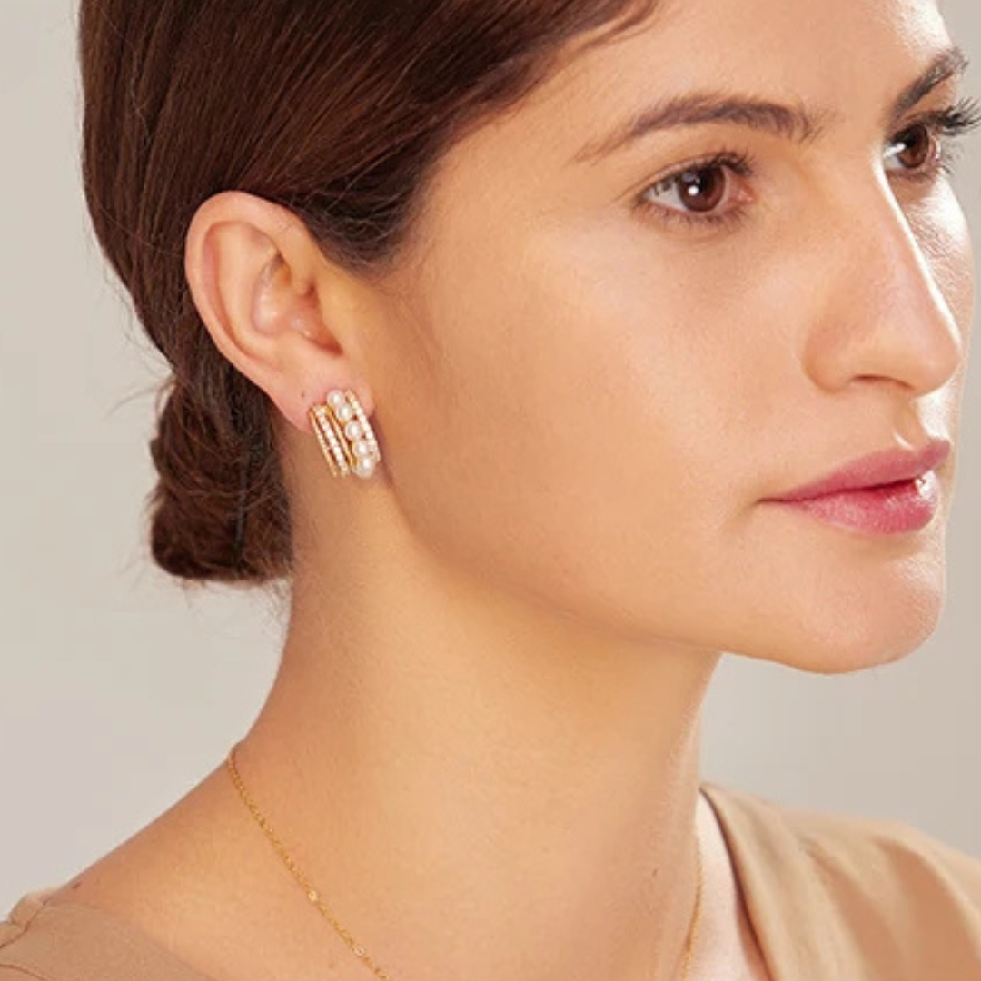 Brinco Circolare Glow Banhado a Ouro