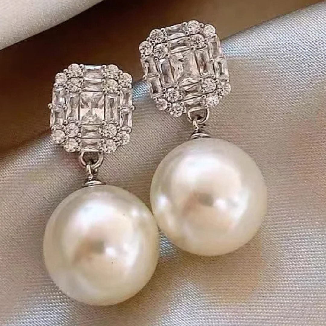 Brinco Revoar de Pérola Luxo Para Mulheres