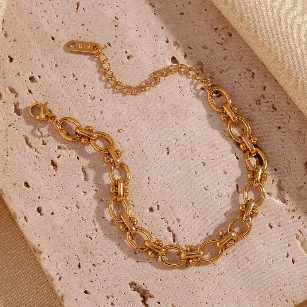 Pulseira Florenzia Delicada Corrente Banhada a Ouro 18K