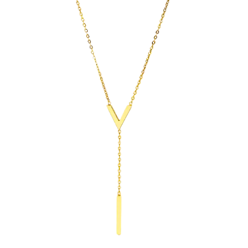 Colar Velvet Gravatinha Banhado Ouro