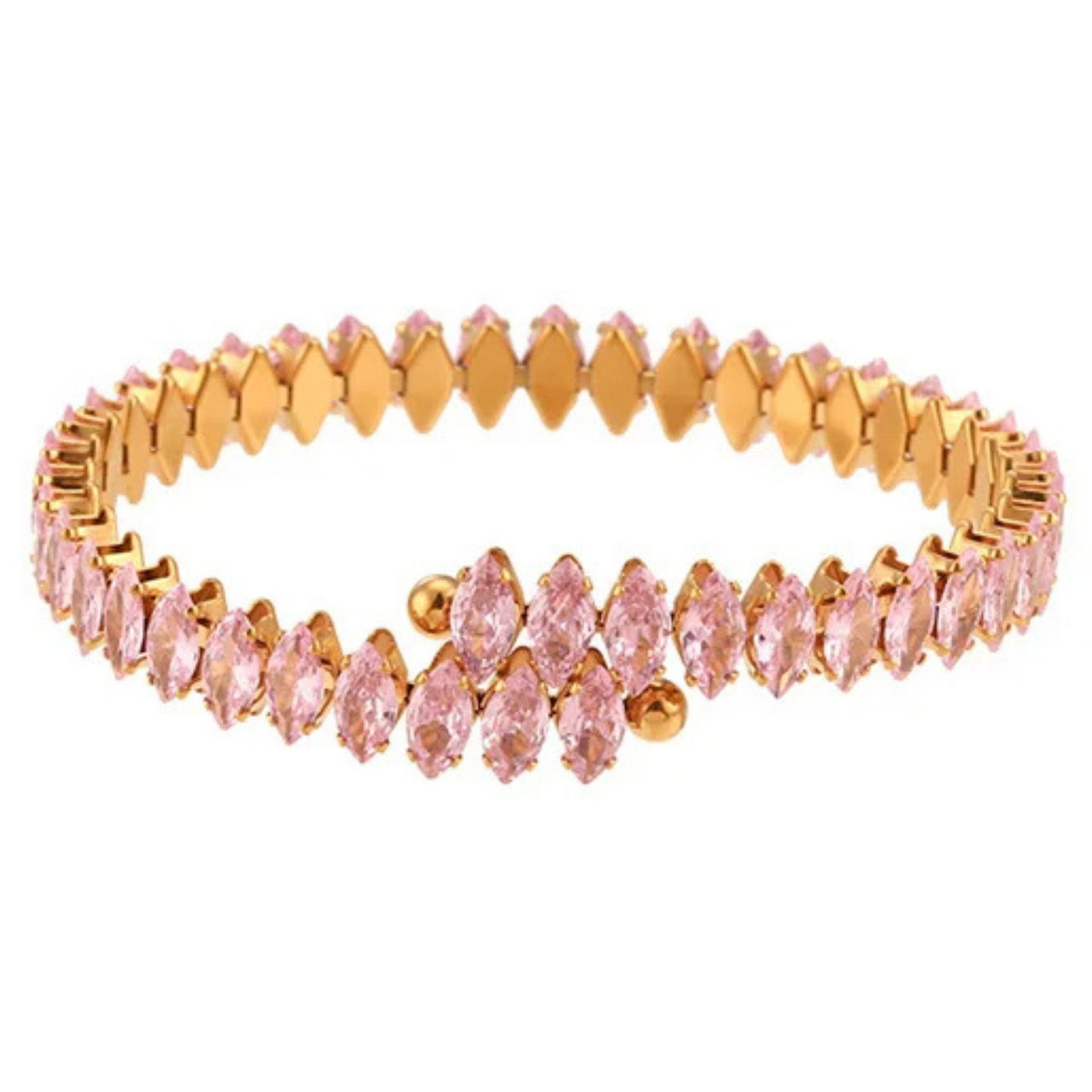 Pulseira Celestine com Cristais e Zircônias Marquises