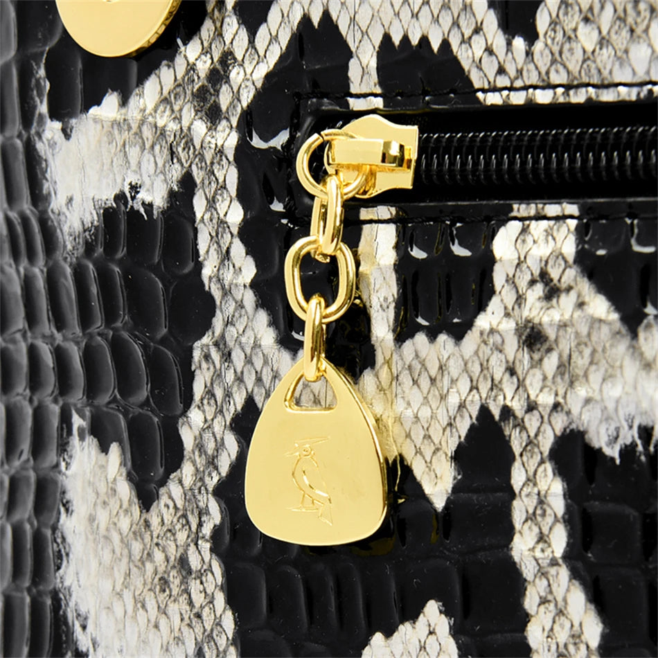 Bolsa Pythonia de Ombro e Crossbody Feminina