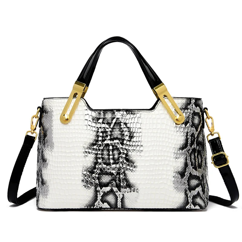 Bolsa Pythonia de Ombro e Crossbody Feminina