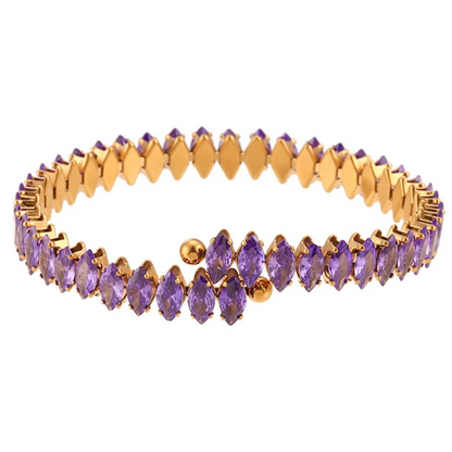 Pulseira Celestine com Cristais e Zircônias Marquises