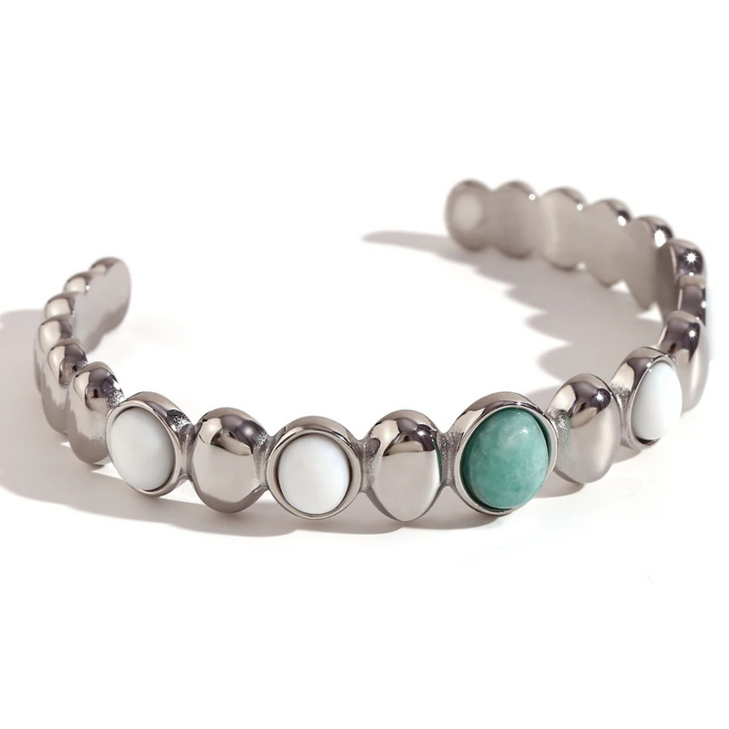 Pulseira Arietha Aberta Banhada a Ouro