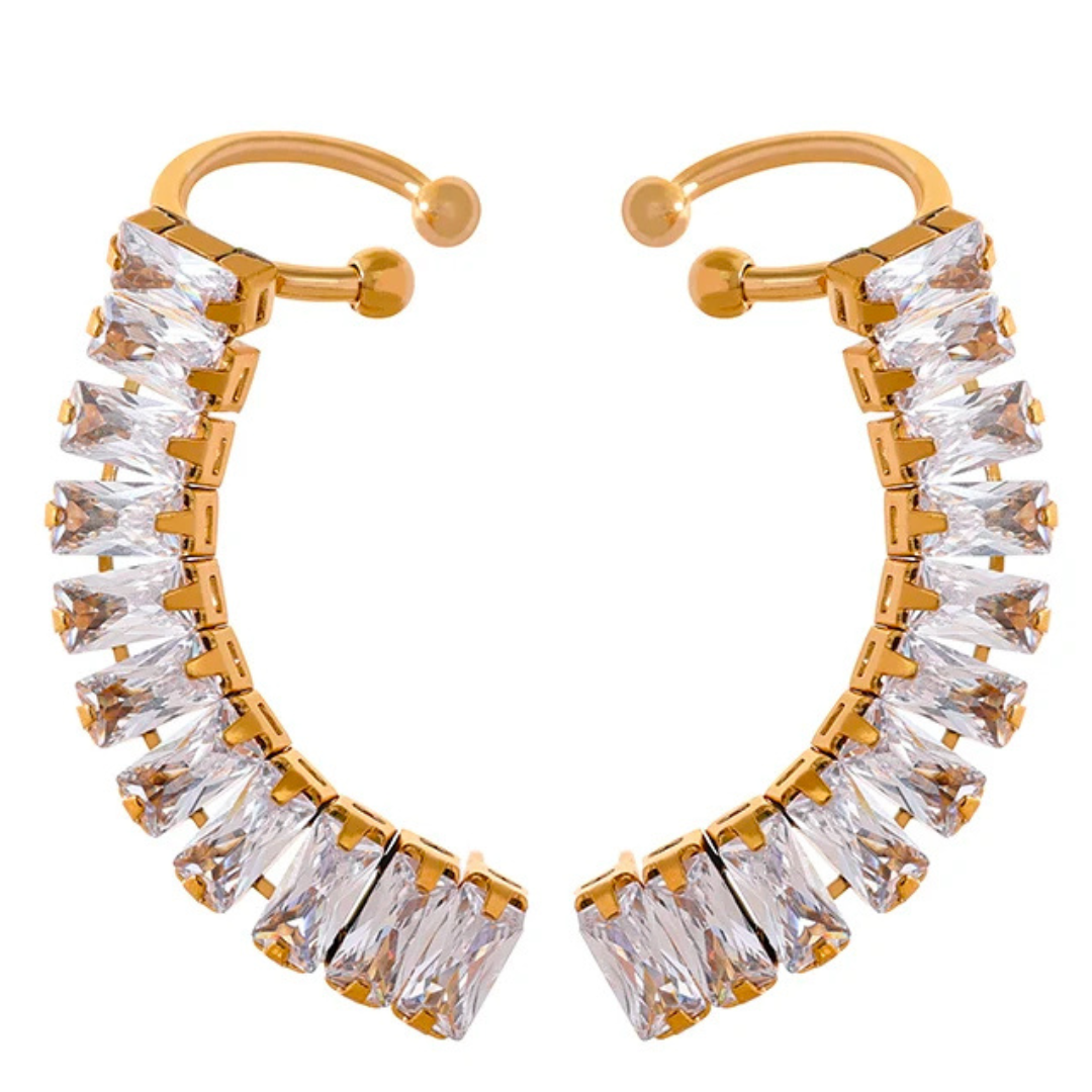 Brinco Cintila Zircônia Earcuff D.Toni