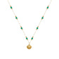 Colar Verline com Contas Verdes Vibrantes