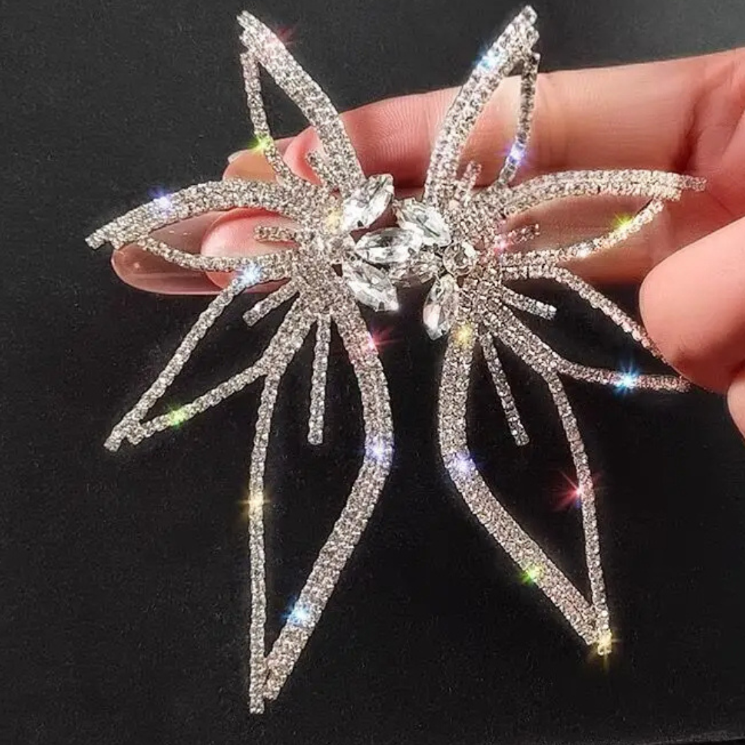 Brinco Zirconia em Flor Elegante