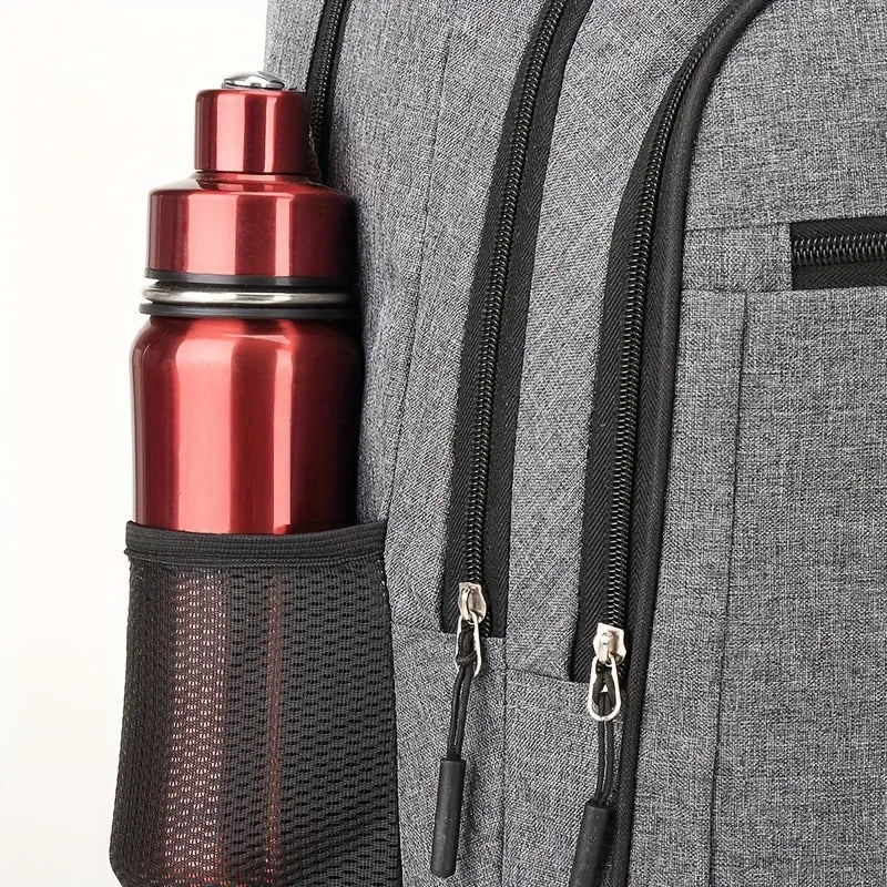 Mochila Draxen – Grande Capacidade, Impermeável e Multi-Bolso para Rotina, Estudos e Trabalho