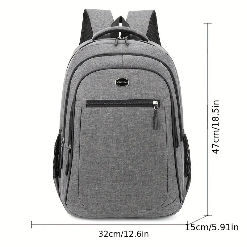 Mochila Draxen – Grande Capacidade, Impermeável e Multi-Bolso para Rotina, Estudos e Trabalho