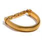 Pulseira Kylara Chunck Banhada a Ouro